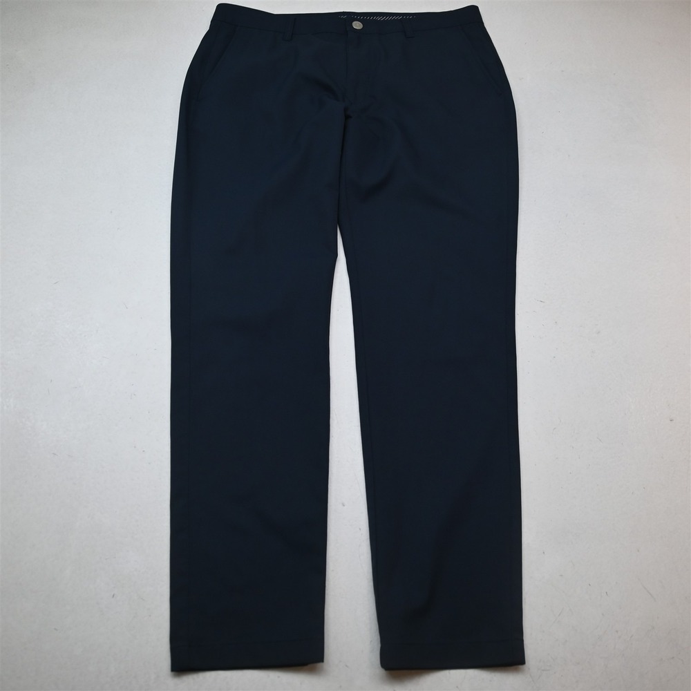 Bonobos 35x32 Navy Blue Tailored Fit Flat Front Dress Mens Pants